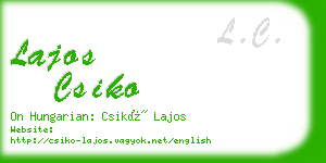 lajos csiko business card